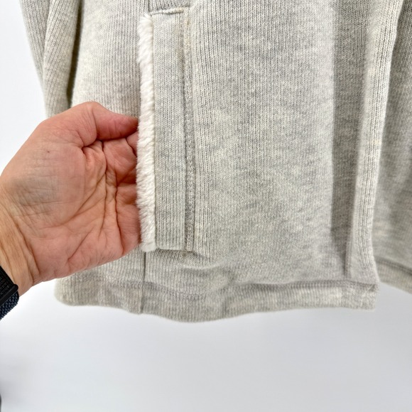 Merona Fleece Hoodie Heather Grey Womens Size XL Cozy Warm Sherpa Lined Hood NWT - Picture 4 of 16